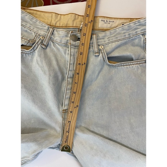 NEW Rag & Bone Alex High-Rise Straight Jeans Women's 31 Light Wash Primrose Blue - Picture 7 of 8